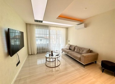 Элегантная видовая двухкомнатная квартира, 64м², в элитном комплексе района Каргыджак, Алания ID-19063 фото-2