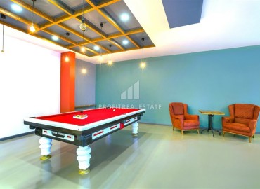 Элегантная видовая двухкомнатная квартира, 64м², в элитном комплексе района Каргыджак, Алания ID-19063 фото-17