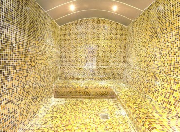 Элегантная видовая двухкомнатная квартира, 64м², в элитном комплексе района Каргыджак, Алания ID-19063 фото-21