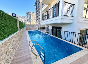 Элегантные апартаменты 1+1, 55м², в новом бутик-комплексе с бассейном в 800м от моря в Махмутларе, Алания ID-19064 фото-10