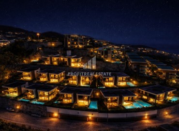 Фешенебельная меблированная вилла 3+1, 162м², с личным бассейном в элитном новом комплексе в Конаклы, Алания ID-19065 фото-1