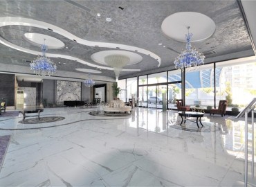 Элегантные трехкомнатные апартаменты, 100м², в элитном комплексе в Махмутларе, Алания ID-19074 фото-29