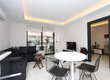 Стильная квартира с одной спальней, 55м², в современном комплексе в центре Алании с отличной локацией ID-19077 фото-4