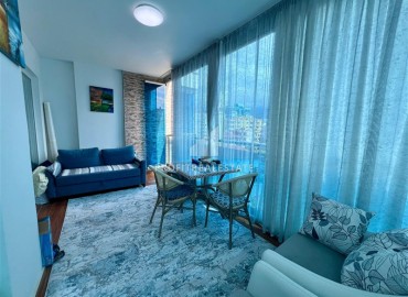 Симпатичная двухкомнатная квартира, 70м², с видом на горы в 200м от моря в Махмутларе, Алания ID-19088 фото-11