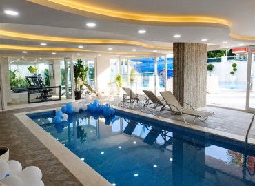Меблированная квартира с двумя спальнями, 120м², в комплексе премиум класса в 300м от моря в Махмутларе, Алания ID-19090 фото-15