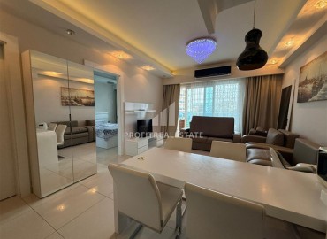 Элегантная двухкомнатная квартира, 68м², с видом на горы в элитном комплексе Махмулара, Алания ID-19094 фото-5