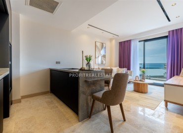 Элитная недвижимость: видовые апартаменты 1+1, 50м², в комплексе премиум-класса в 200м от моря в районе Алании Тосмур ID-18535 фото-4