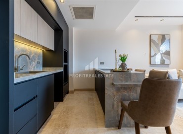Элитная недвижимость: видовые апартаменты 1+1, 50м², в комплексе премиум-класса в 200м от моря в районе Алании Тосмур ID-18535 фото-6
