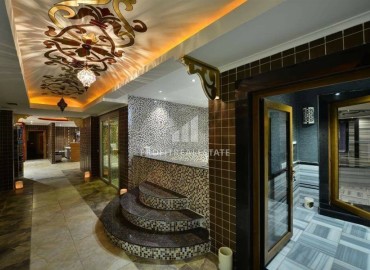 Видовая меблированная квартира 1+1, 58м², в элитном комплексе в районе Алании – Джикджилли ID-19098 фото-30