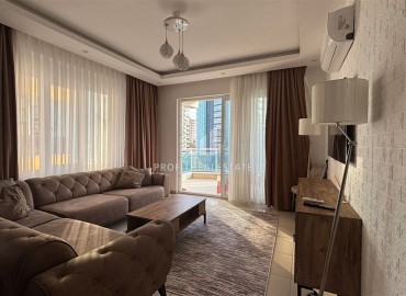 Элегантные апартаменты с одной спальней, 50м², в резиденции с хорошей инфраструктурой у моря в Махмутларе, Алания ID-19099 фото-4