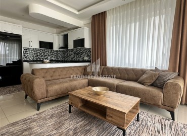 Элегантные апартаменты с одной спальней, 50м², в резиденции с хорошей инфраструктурой у моря в Махмутларе, Алания ID-19099 фото-8