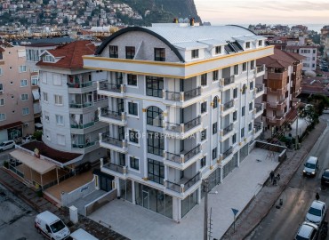 Элегантная двухкомнатная квартира, 72м², в новостройке с бассейном в центре Алании, 500м от пляжа Клеопатры ID-19100 фото-1