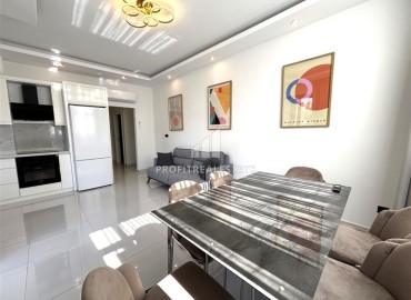 Элегантная двухкомнатная квартира, 72м², в новостройке с бассейном в центре Алании, 500м от пляжа Клеопатры ID-19100 фото-2