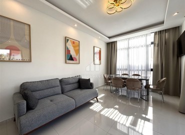 Элегантная двухкомнатная квартира, 72м², в новостройке с бассейном в центре Алании, 500м от пляжа Клеопатры ID-19100 фото-3