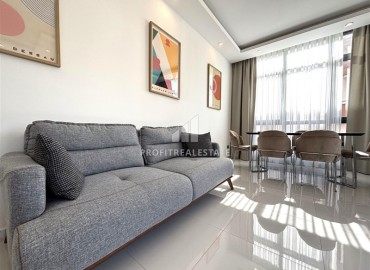 Элегантная двухкомнатная квартира, 72м², в новостройке с бассейном в центре Алании, 500м от пляжа Клеопатры ID-19100 фото-6