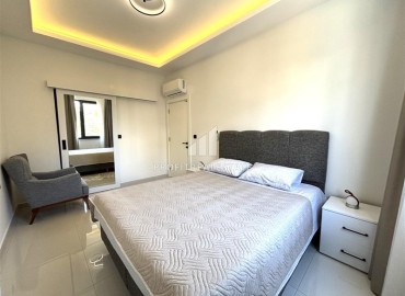 Элегантная двухкомнатная квартира, 72м², в новостройке с бассейном в центре Алании, 500м от пляжа Клеопатры ID-19100 фото-14