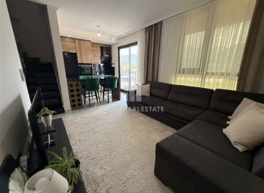 Меблированный видовой трехкомнатный пентхаус, 65м², в уютном комплексе премиум класса в районе Оба, Алания ID-19108 фото-4