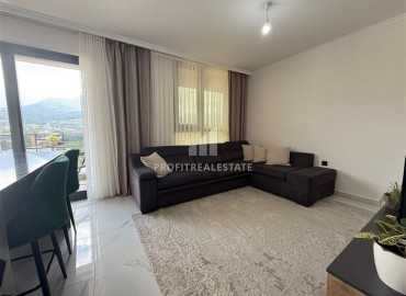 Меблированный видовой трехкомнатный пентхаус, 65м², в уютном комплексе премиум класса в районе Оба, Алания ID-19108 фото-8