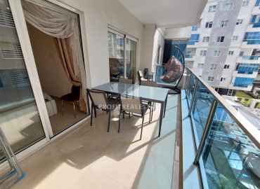Элегантные апартаменты с одной спальней, 70м², в элитном комплексе, в 400 метрах от моря в Махмутларе, Алания ID-19114 фото-11