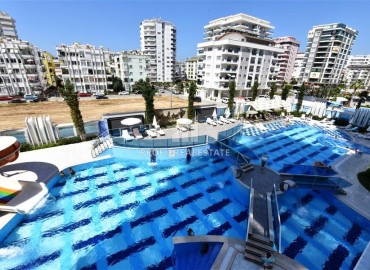 Элегантные апартаменты с одной спальней, 70м², в элитном комплексе, в 400 метрах от моря в Махмутларе, Алания ID-19114 фото-31