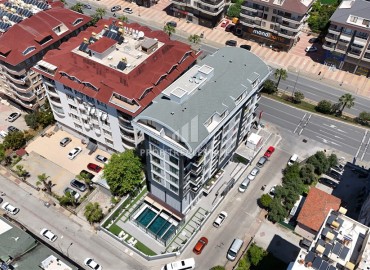 Aрендa квартиры планировкой 1+1 в новом комплексе от моря 350 метров в Алании, район Оба. ID-19123 фото-1