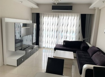 Элегантная квартира 1+1, 55м², на высоком этаже с потрясающим видом в элитном комплексе Махмулара, Алания ID-19125 фото-3