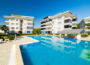Квартира с двумя спальнями, 85м², без мебели, с выходом в сад в резиденции с бассейном в районе Алании – Оба. ID-19126 фото-1