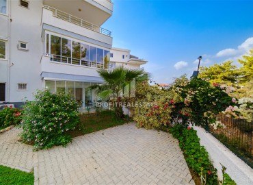 Квартира с двумя спальнями, 85м², без мебели, с выходом в сад в резиденции с бассейном в районе Алании – Оба. ID-19126 фото-24