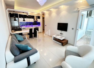 Стильная трехкомнатная квартира, 115м², в элитном комплексе у подножия Торосских гор в Махмутларе, Алания ID-19129 фото-2