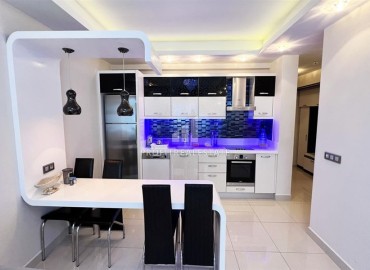 Стильная трехкомнатная квартира, 115м², в элитном комплексе у подножия Торосских гор в Махмутларе, Алания ID-19129 фото-6