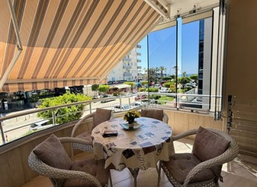 Трехкомнатные меблированные апартаменты, 110м², в комплексе с бассейном, у моря в районе Оба, Алания под ВНЖ ID-19136 фото-26