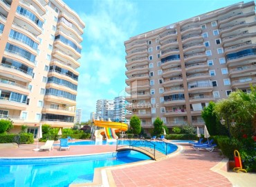 Квартира с двумя спальнями, 125м², с видом на море и горы, в уютном комплексе в 300м от моря в Махмутларе, Алания ID-19139 фото-21