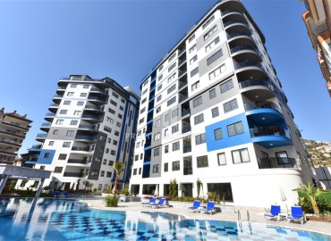 Меблированная трехкомнатная квартира, 80м², в комплексе премиум класса у пляжа Клеопатры, Алания ID-19140 фото-1