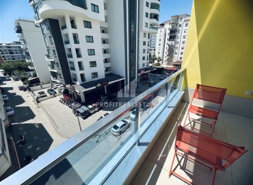 Стильные апартаменты с одной спальней, 68м², в комплексе с бассейном с отличной локацией в 400м от моря в Махмутларе, Алания ID-19147 фото-23