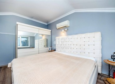 Меблированный дуплекс с тремя спальнями, 155м², с потрясающими видами на море и Аланийскую крепость в районе Алании Тепе ID-19149 фото-24