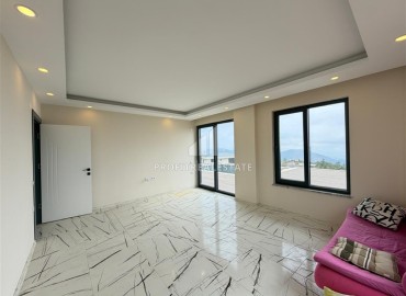 Новая частная двухэтажная вилла с тремя спальнями, 250м², с бассейном в горах района Алании Махмутлар ID-19151 фото-7