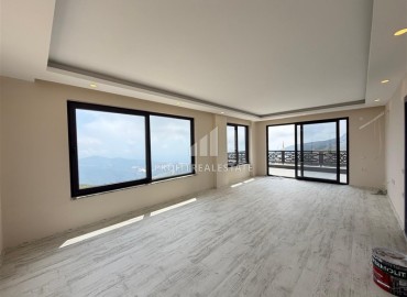 Новая частная двухэтажная вилла с тремя спальнями, 250м², с бассейном в горах района Алании Махмутлар ID-19151 фото-8