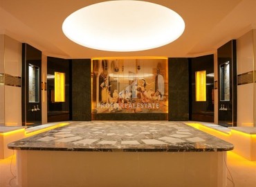 Элитные двухкомнатные апартаменты, 68м², в фешенебельном комплексе в Махмутларе, Алания, 600м от моря ID-19157 фото-20