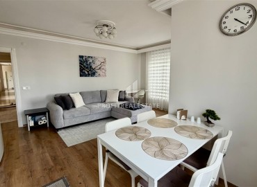 Готовая к проживанию, квартира 1+1, 60м², с видом на Аланийскую крепость в уютном комплексе в Джикджилли, Алания ID-19167 фото-3