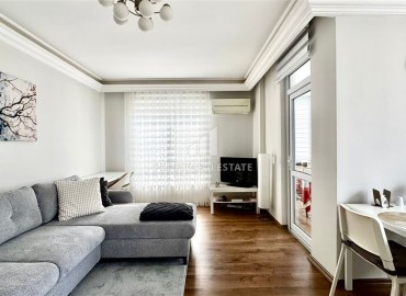 Готовая к проживанию, квартира 1+1, 60м², с видом на Аланийскую крепость в уютном комплексе в Джикджилли, Алания ID-19167 фото-4
