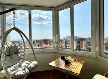 Готовая к проживанию, квартира 1+1, 60м², с видом на Аланийскую крепость в уютном комплексе в Джикджилли, Алания ID-19167 фото-12