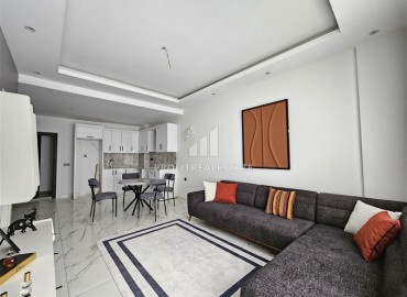 Меблированные двухкомнатные апартаменты, 68м², в новом комплексе с бассейном в центре Алании ID-19175 фото-2