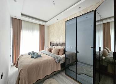 Меблированные двухкомнатные апартаменты, 68м², в новом комплексе с бассейном в центре Алании ID-19175 фото-6