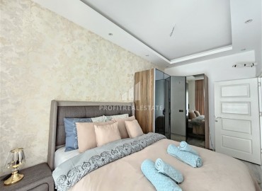 Меблированные двухкомнатные апартаменты, 68м², в новом комплексе с бассейном в центре Алании ID-19175 фото-7