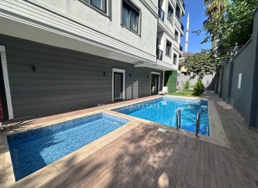 Меблированные двухкомнатные апартаменты, 68м², в новом комплексе с бассейном в центре Алании ID-19175 фото-19