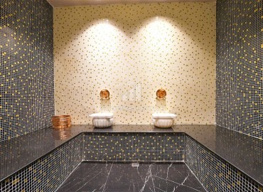 Апартаменты с одной спальней, 55м², в новом фешенебельном комплексе в районе Тосмур, Алания, в 100м от моря ID-19183 фото-18