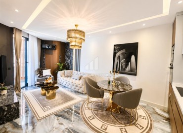Фешенебельная квартира 1+1, 47,5м², в комфортабельном комплексе на первой береговой линии; Алания, Оба ID-19185 фото-2