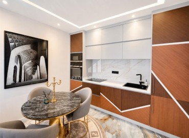 Фешенебельная квартира 1+1, 47,5м², в комфортабельном комплексе на первой береговой линии; Алания, Оба ID-19185 фото-5