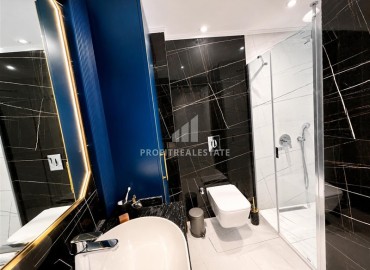 Фешенебельная квартира 1+1, 47,5м², в комфортабельном комплексе на первой береговой линии; Алания, Оба ID-19185 фото-10