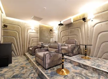 Фешенебельная квартира 1+1, 47,5м², в комфортабельном комплексе на первой береговой линии; Алания, Оба ID-19185 фото-17